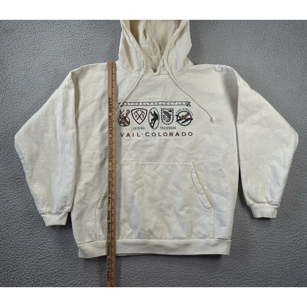 Vintage Crazy Shirts Hawaii Hoodie Mens L Vail Colorado Natural Selection Cotton - Picture 5 of 12